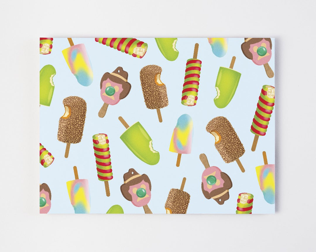 PLACEMATS - AUSTRAILIA ICONIC ICECREAMS PLACEMAT SET ILLUSTRATED BY CAT MACINNES