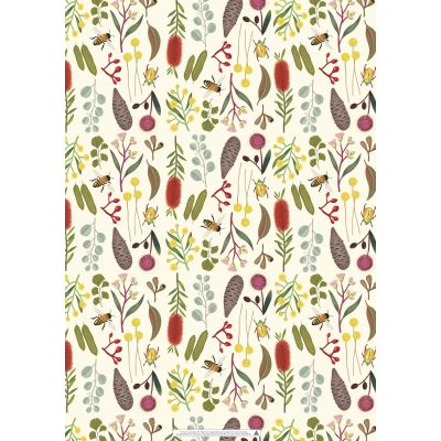 WRAPPING SHEETS: AUSTRALIAN BRIGHT FLORA BY CAT MACINNES