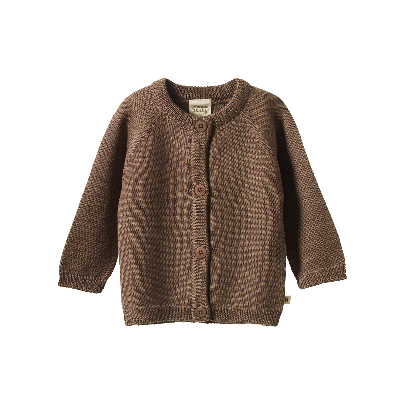 Nature Baby - Merino Knit Cardigan Thyme