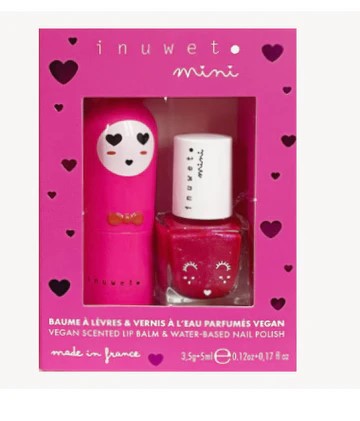 INUWET - DUO LIP GLOSS AND NAIL POLISH: CHERRY