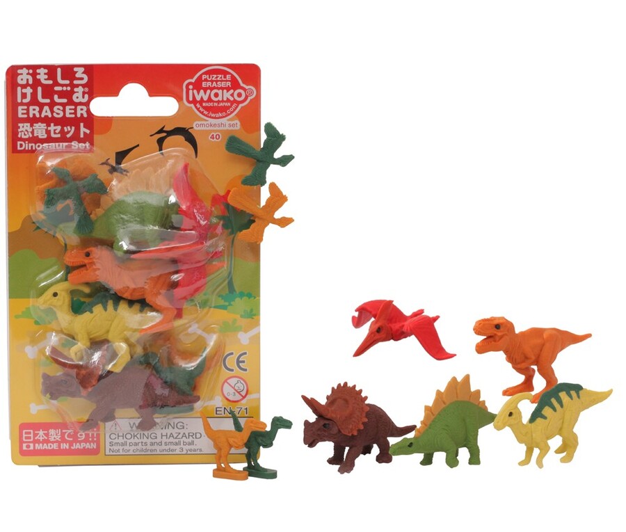 IWAKO - DINOSAUR ERASERS