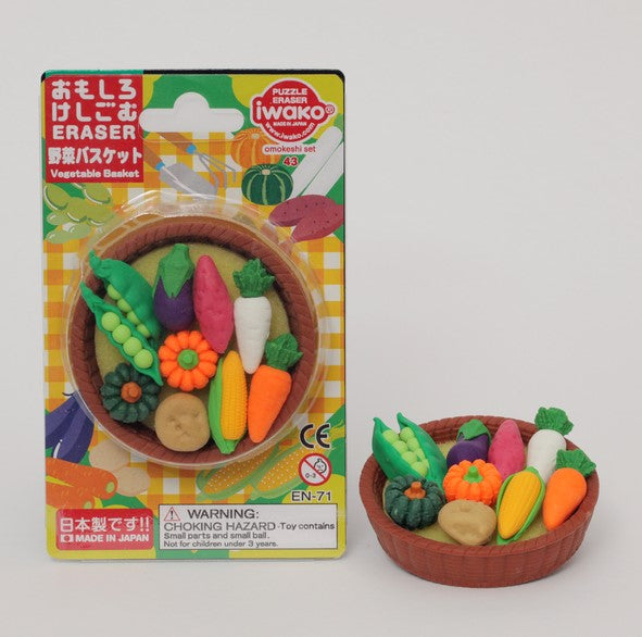 IWAKO - VEGETABLE BASKET ERASERS
