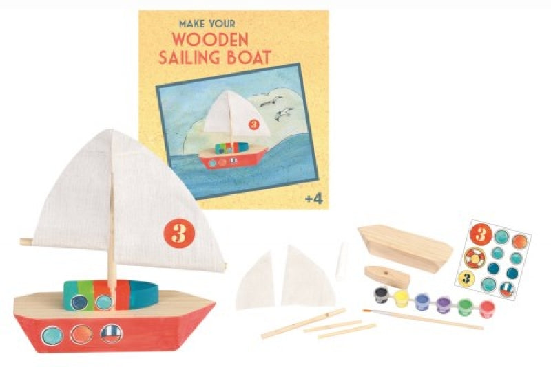 EGMONT - WOODEN SAIL BOAT TO PAINT