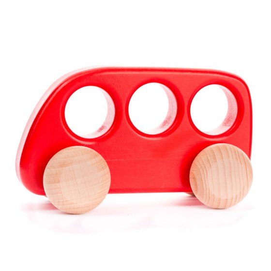 BAJO - WOODEN BUS: RED