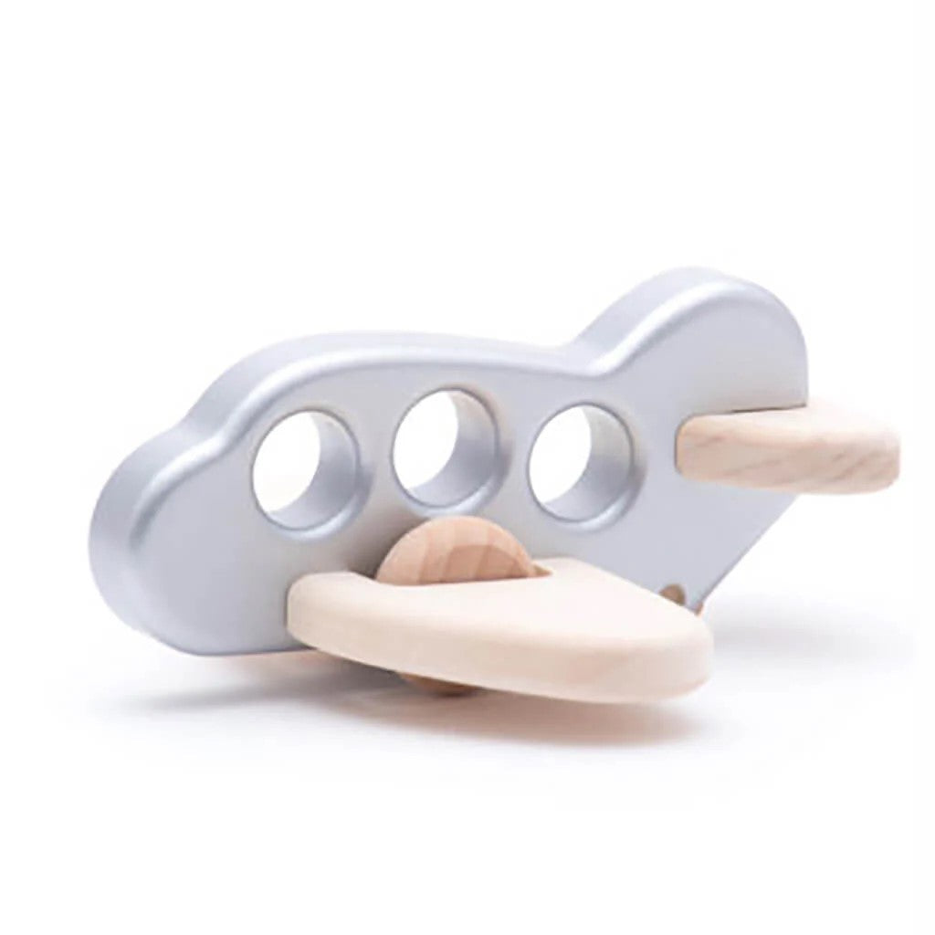 BAJO - WOODEN AEROPLANE: SILVER