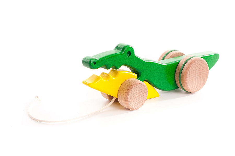 BAJO - WOODEN PULL CROCODILE