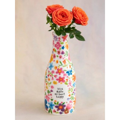 Heart Happy Bud Vase