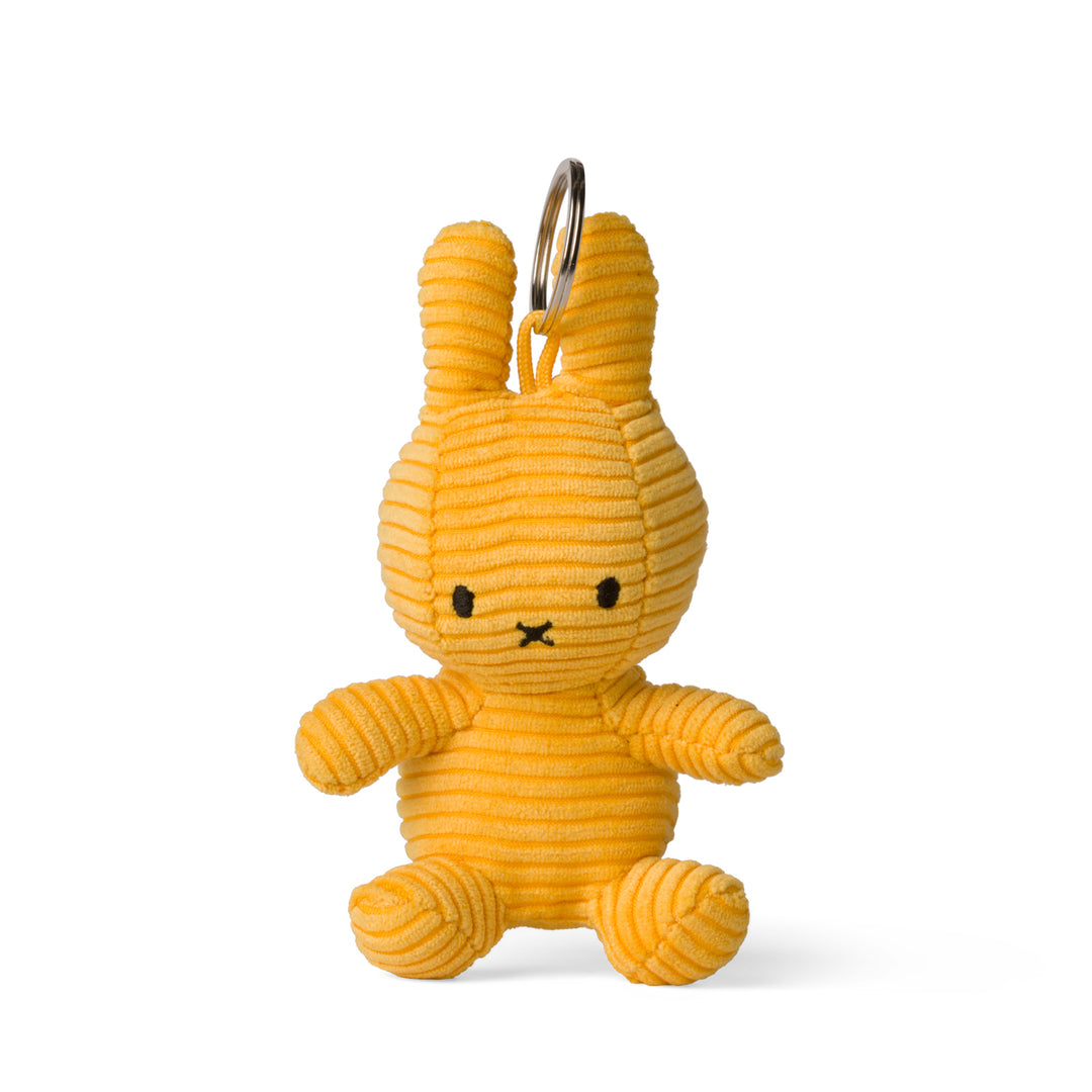 MIFFY - SITTING CORDUROY KEYCHAIN: YELLOW