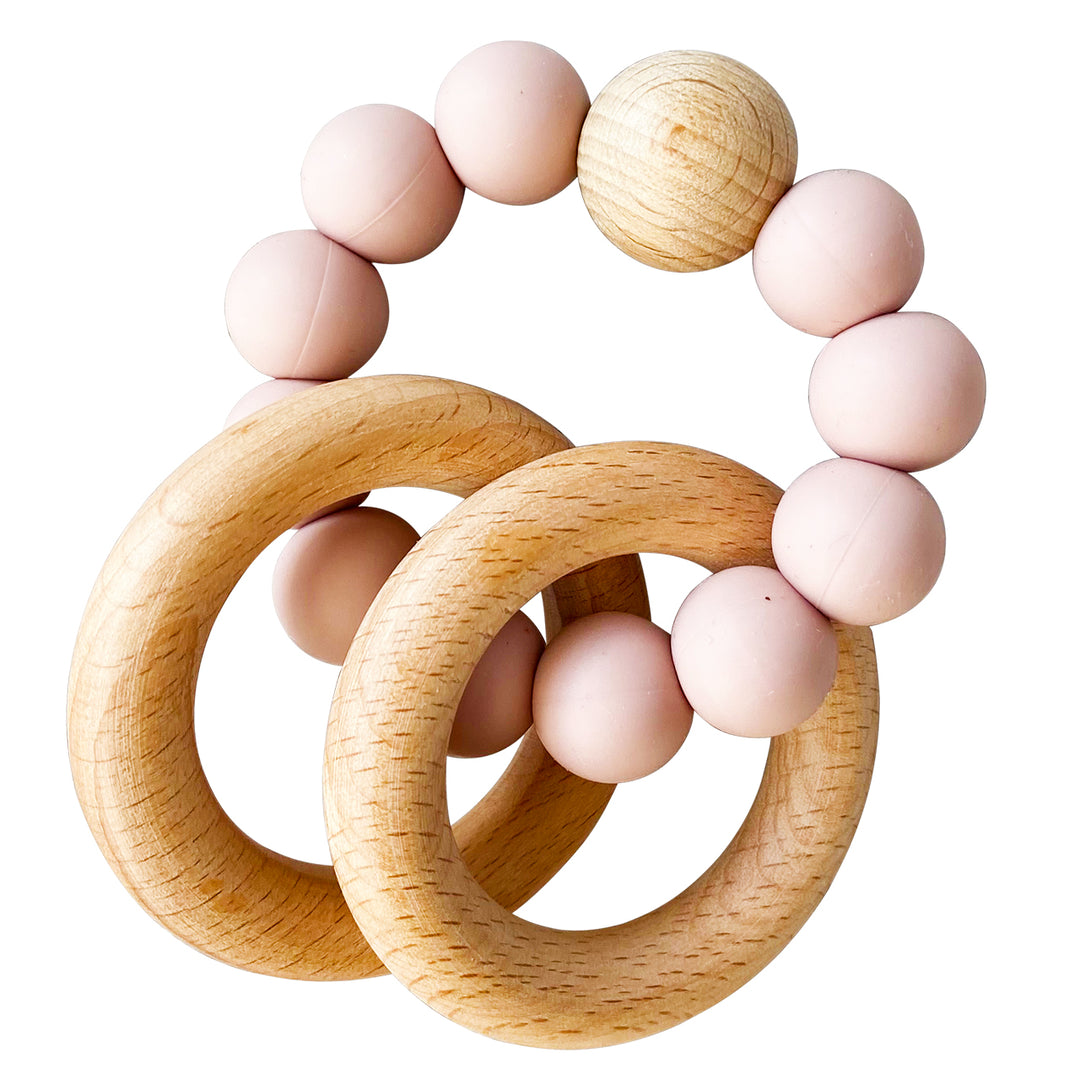 ALIMROSE - BEECHWOOD TEETHER RING SET: PETAL