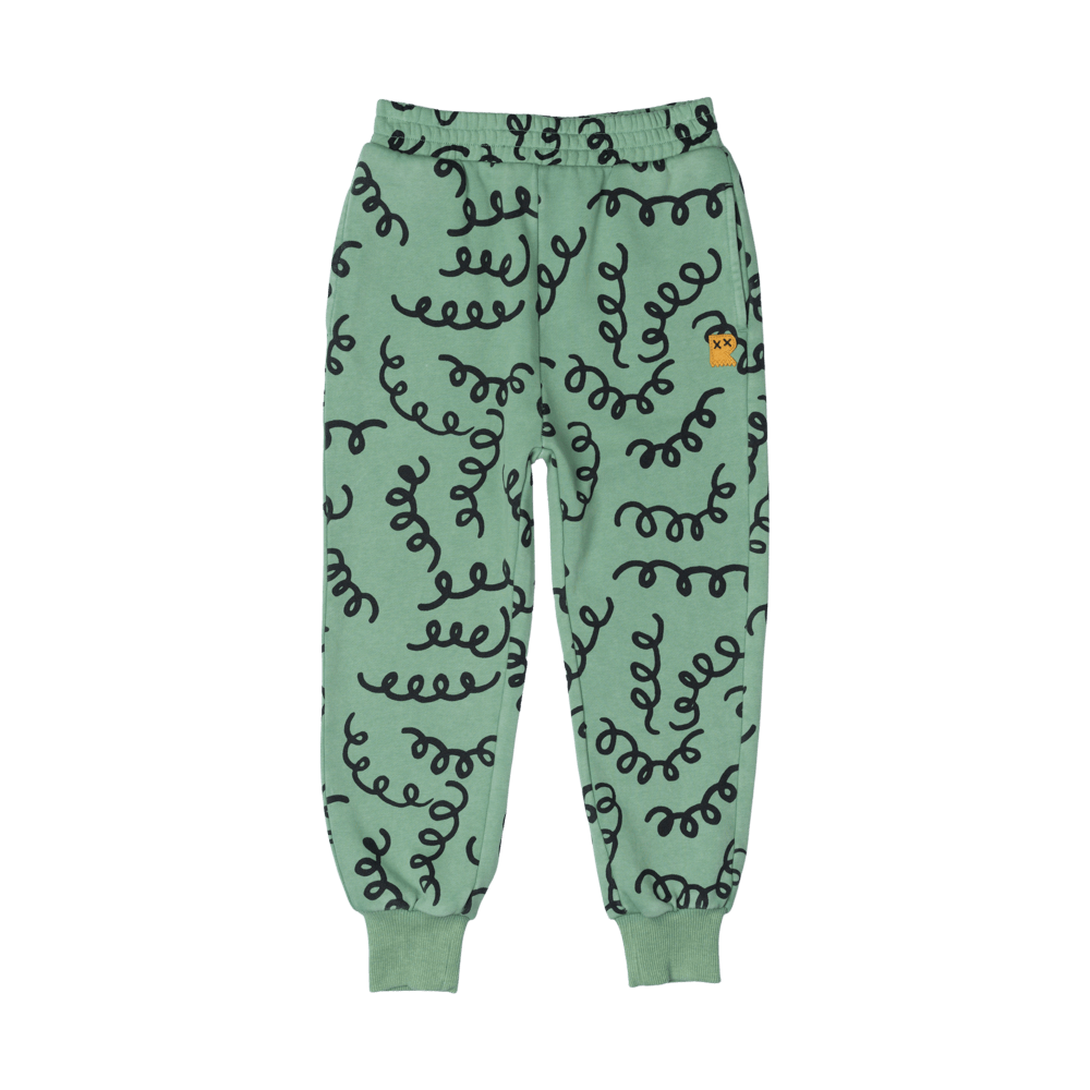 ROCK YOUR BABY - FUSILLI TRACK PANTS GREEN [sz:2 YRS]