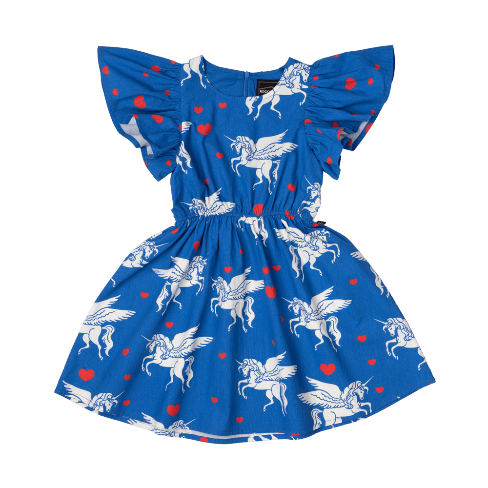 ROCK YOUR BABY - LES LICORNES ANGLE WING DRESS [sz:2 YRS]