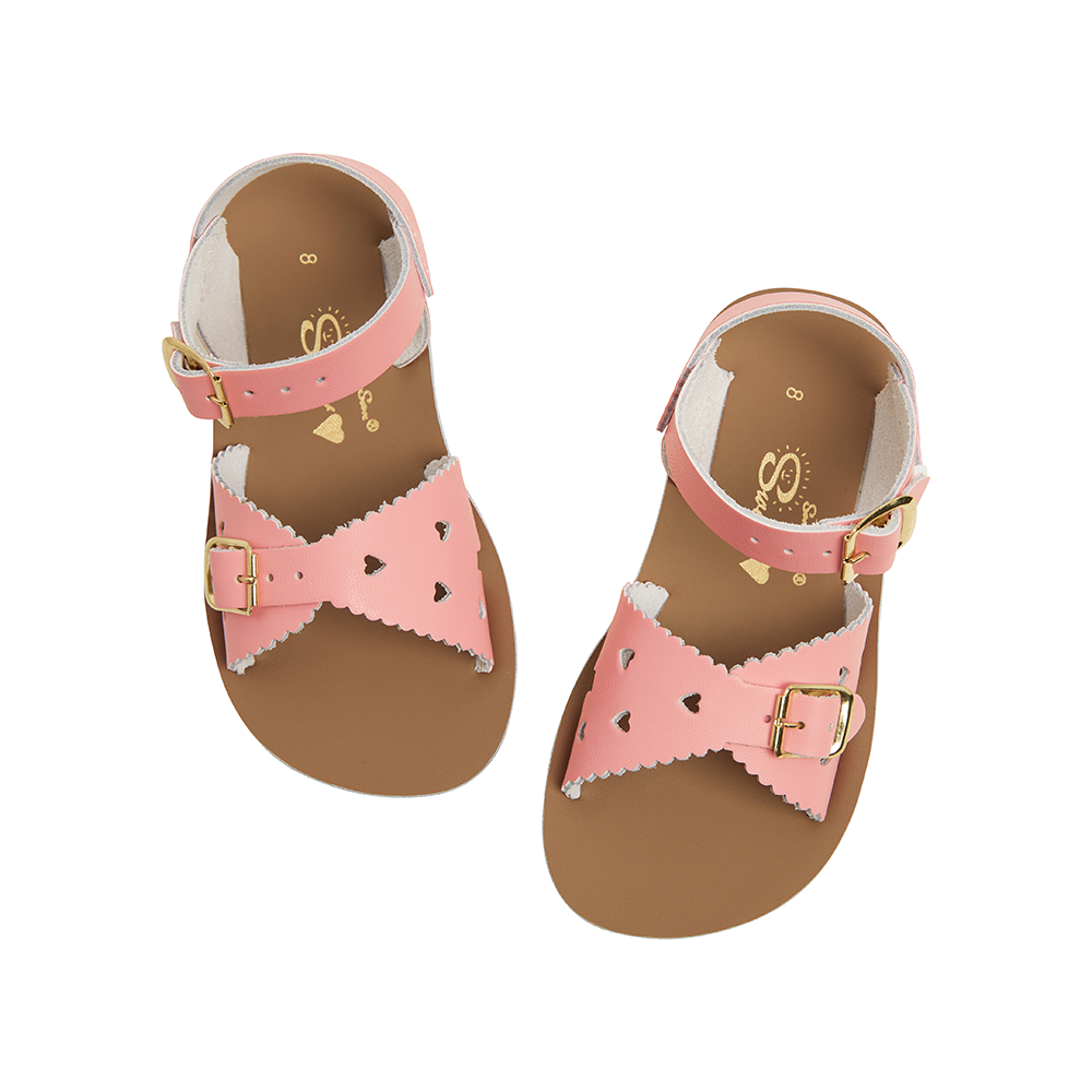SALTWATER - KIDS SUNSAN SWEETHEART SANDAL: MATT PINK [sz:INFANT 6]