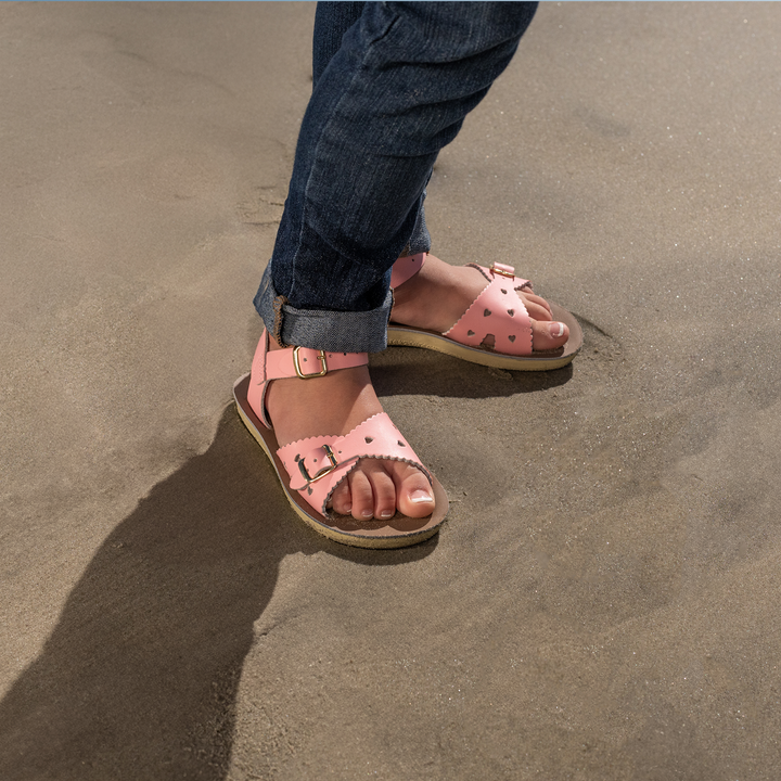 SALTWATER - KIDS SUNSAN SWEETHEART SANDAL: MATT PINK [sz:INFANT 6]