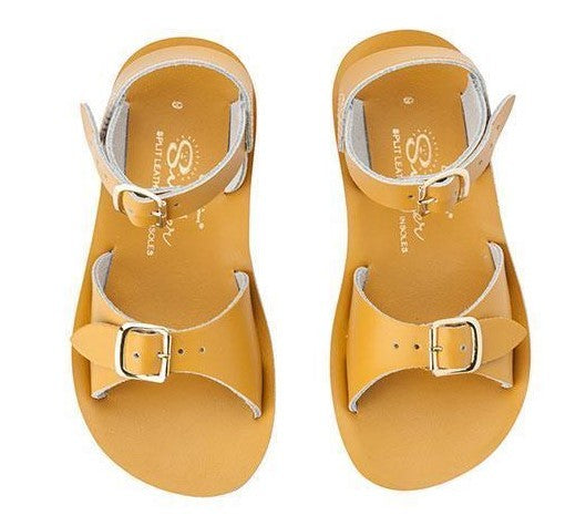 SALTWATER - KIDS SUNSAN SURFER SANDAL: MUSTARD [sz:CHILD 9]
