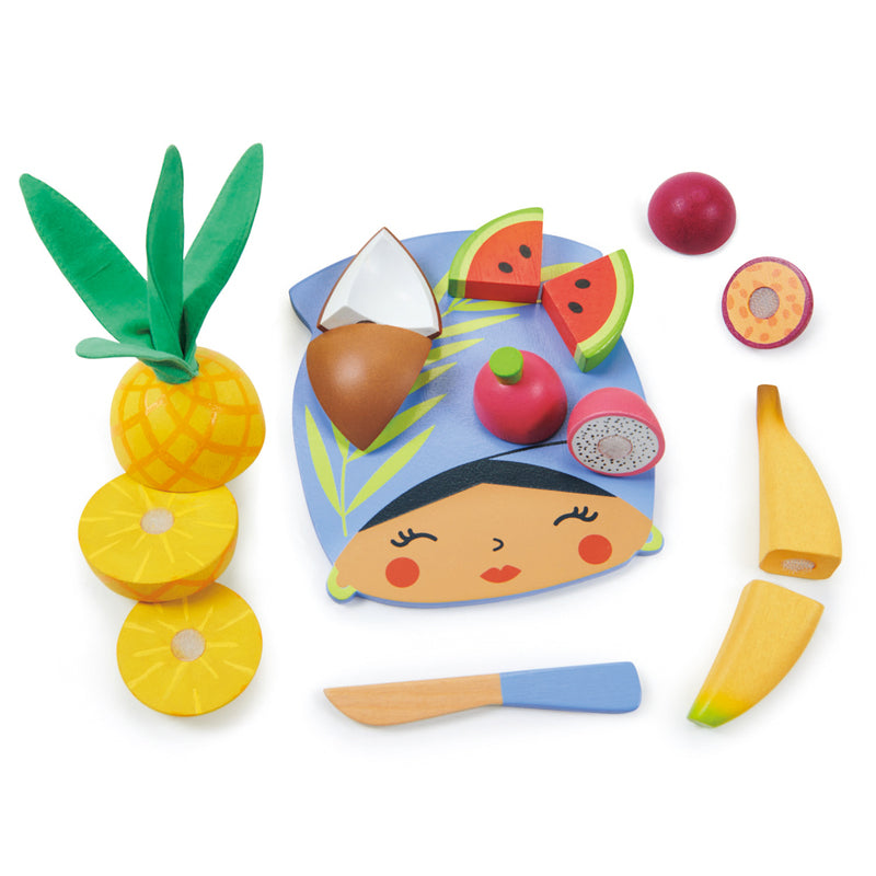 TENDER LEAF TOYS - TROPICAL FRUIT CHOPPING BOARD