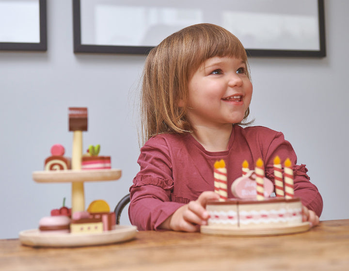 TENDER LEAF TOYS - CHOCOLATE BIRTHDAY CAKE 