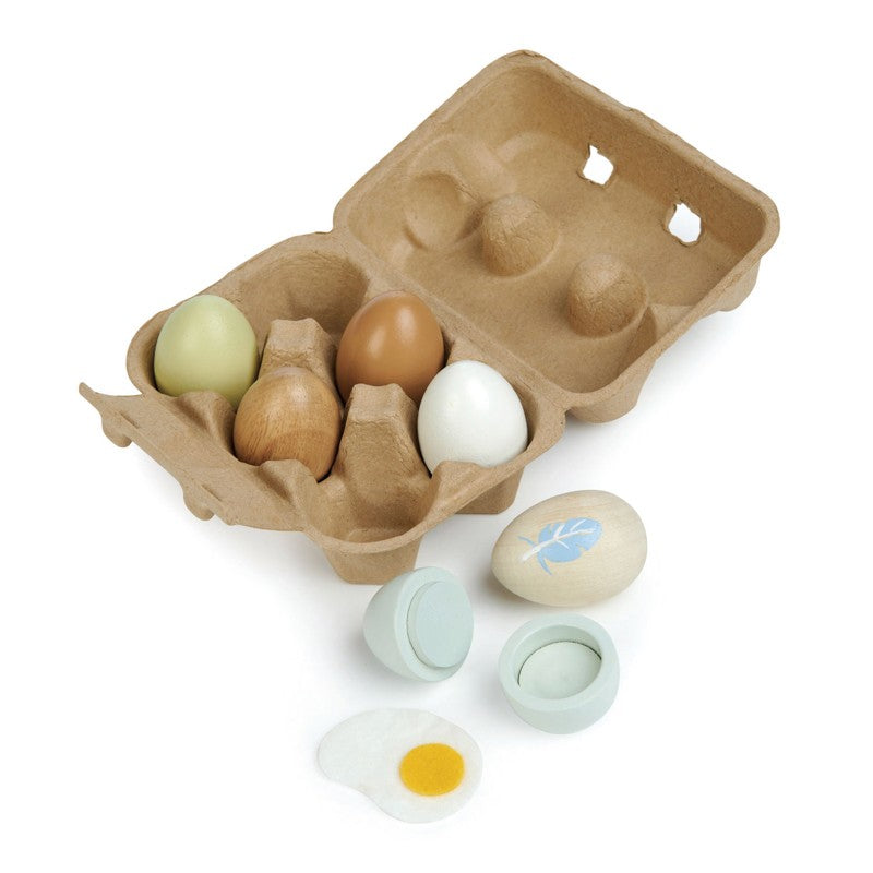 TENDER LEAF TOYS - CARTON OF WOODEN EGGS