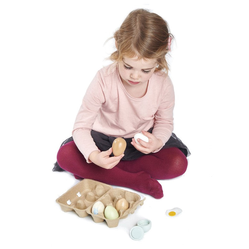 TENDER LEAF TOYS - CARTON OF WOODEN EGGS