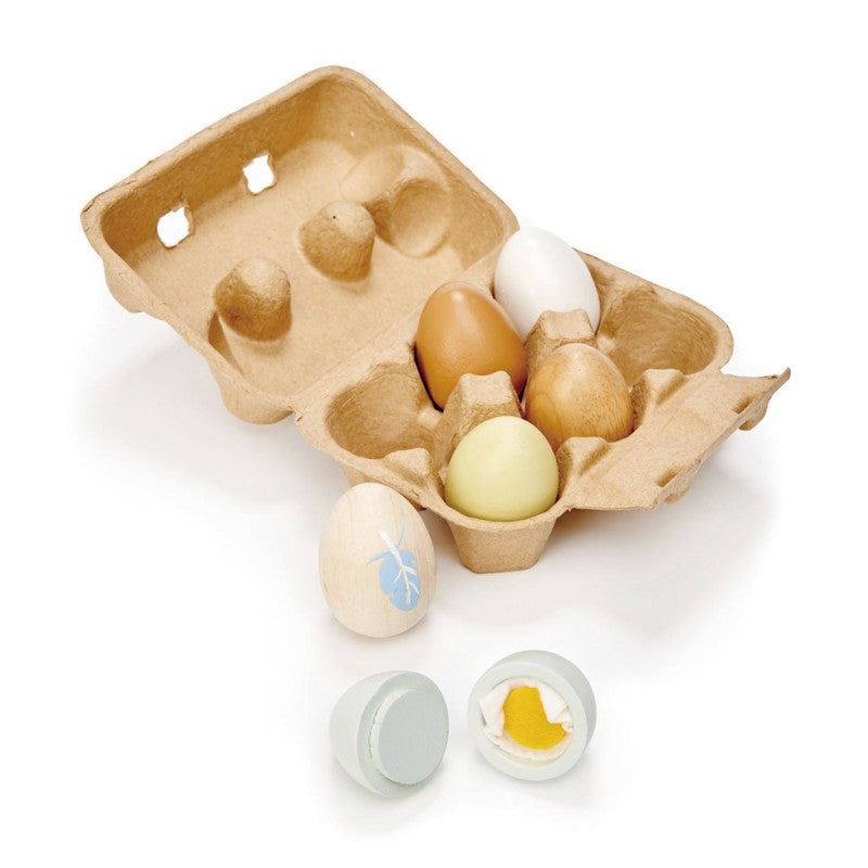 TENDER LEAF TOYS - CARTON OF WOODEN EGGS