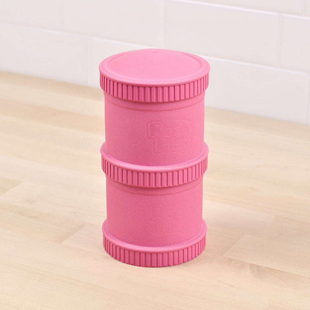 RE PLAY - SNACK STACK 2 PODS AND 1 LID: BRIGHT PINK