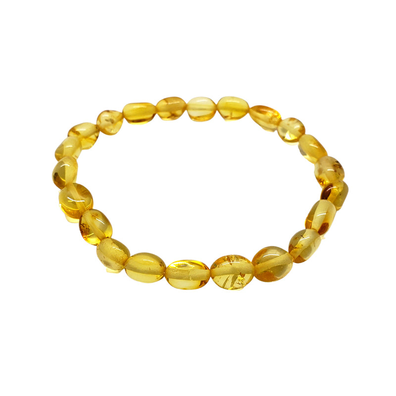 AMBER CENTRE - AMBER BABY BRACELET: LIGHT 