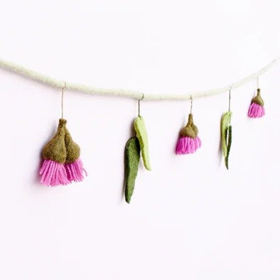TARA TREASURES - NURSERY GARLAND - EUCALYPTUS AND GUM BLOSSOMS 