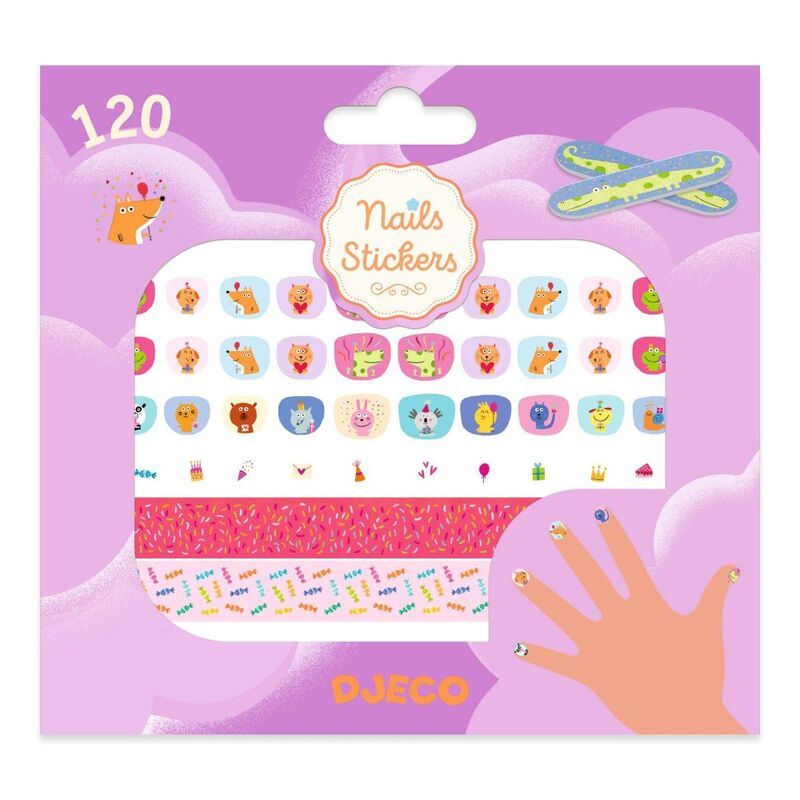 DJECO - NAIL STICKERS: HAPPY BIRTHDAY              