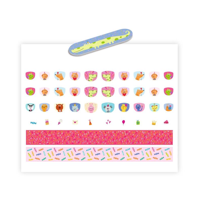 DJECO - NAIL STICKERS: HAPPY BIRTHDAY              