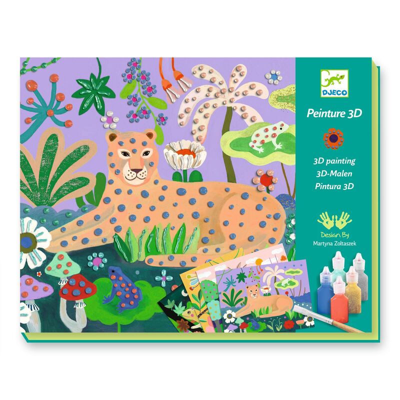 DJECO - TROPICAL FOREST 3D PAINTING SET 