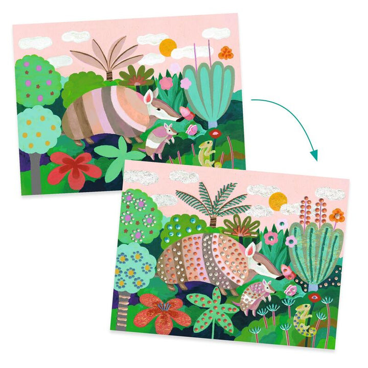 DJECO - TROPICAL FOREST 3D PAINTING SET 