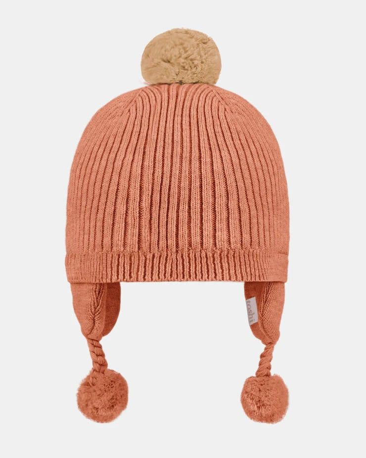TOSHI - BOBBY ORGANIC EARMUFF BEANIE: TUMBLEWEED [sz:XS - 43CM]