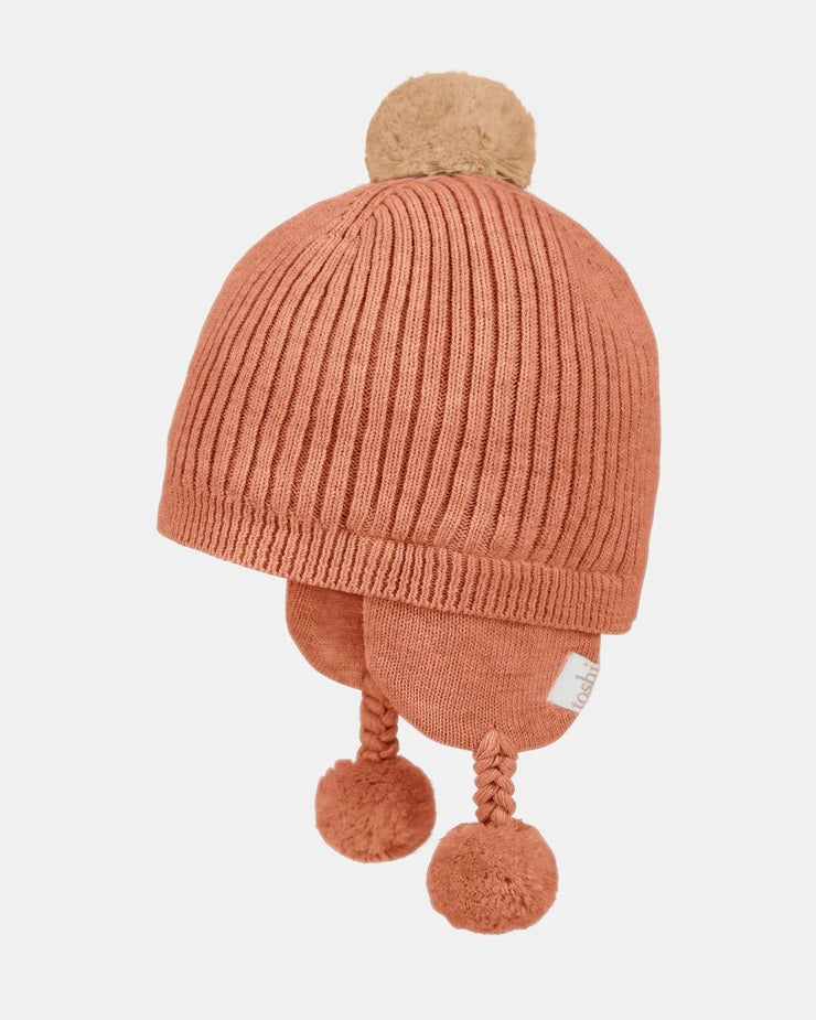 TOSHI - BOBBY ORGANIC EARMUFF BEANIE: TUMBLEWEED [sz:XS - 43CM]
