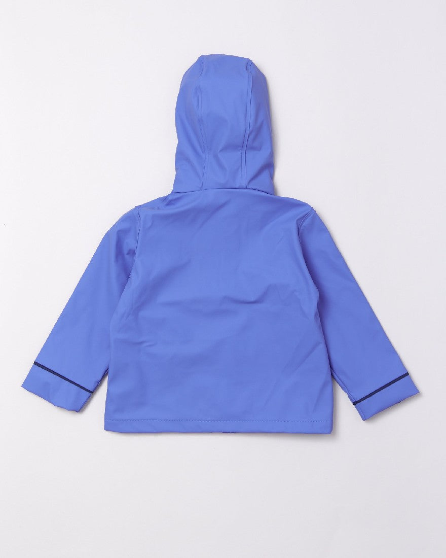 RAINKOAT - STRIPY SAILOR: OCEAN BLUE [sz:0-1 YRS]