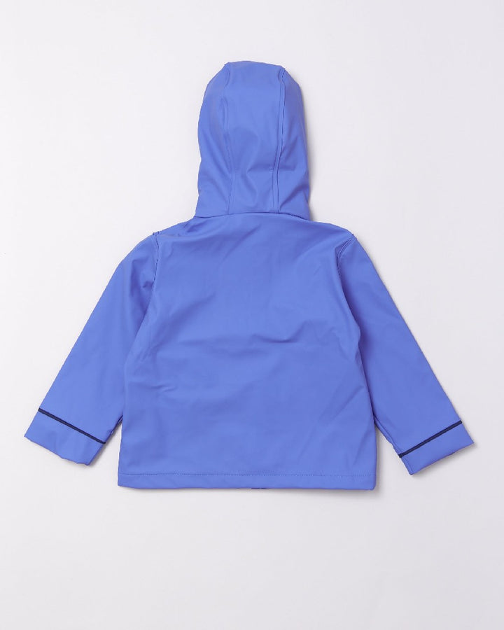 RAINKOAT - STRIPY SAILOR: OCEAN BLUE [sz:0-1 YRS]