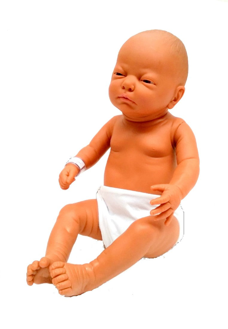 BELONIL - NEWBORN BABY BOY DOLL, BROWN 
