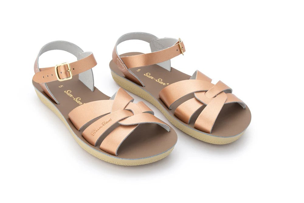 SALTWATER - KIDS SUNSAN SWIMMER SANDAL: ROSE GOLD [sz:INFANT 6]