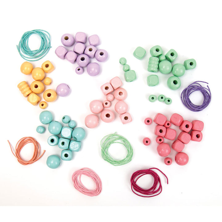 SYCAMORE - WOODEN BEADS TUBE: RAINBOW