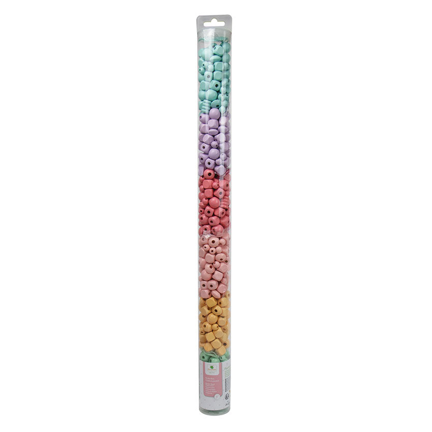 SYCAMORE - WOODEN BEADS TUBE: RAINBOW