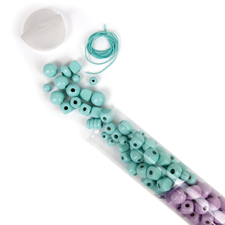 SYCAMORE - WOODEN BEADS TUBE: RAINBOW