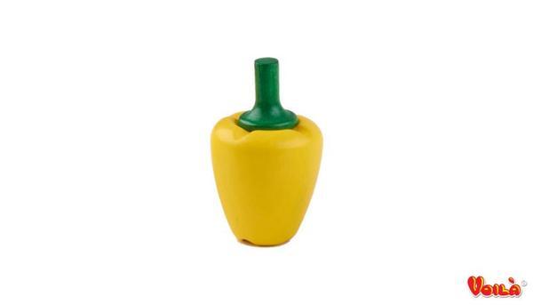 VOILA - WOODEN PLAY FOOD, YELLOW BELL PEPPER