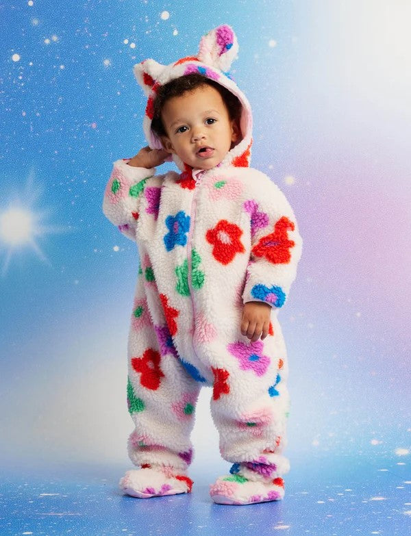 HALCYON NIGHTS - HEJ BLOMMA! SHERPA BABY BOOTIE [sz:0-3 MTHS]