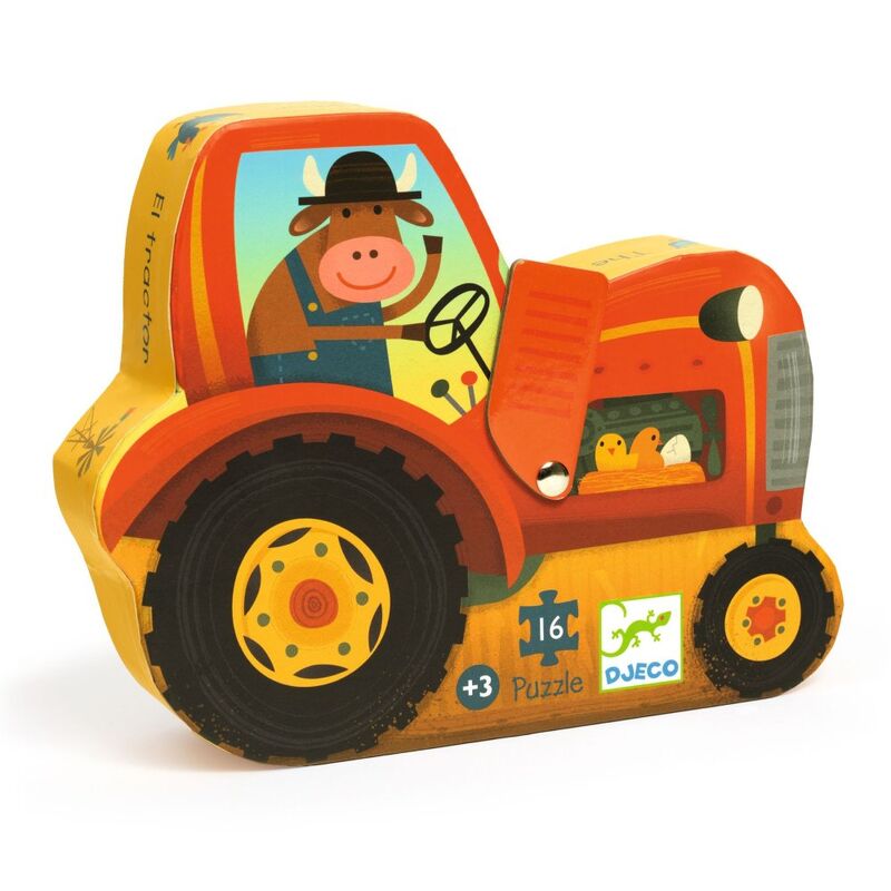 DJECO - SILHOETTE PUZZLE: TRACTOR                      