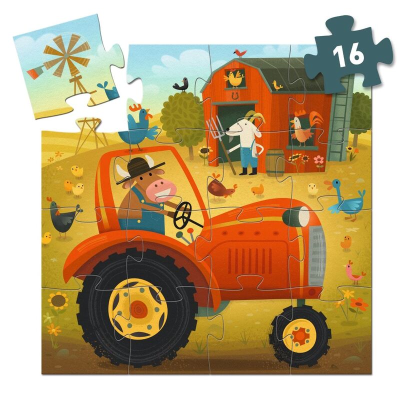 DJECO - SILHOETTE PUZZLE: TRACTOR                      