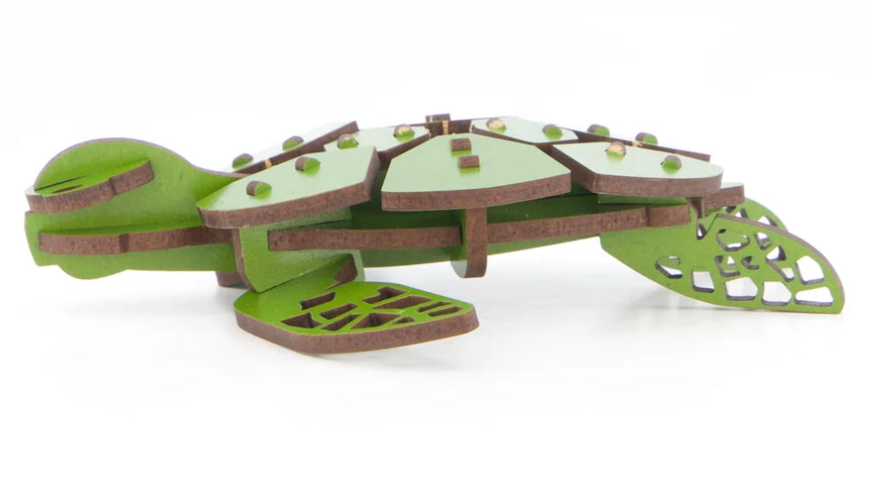 LITTLE AND WOOD - TURTLE A5 WOODEN KIT