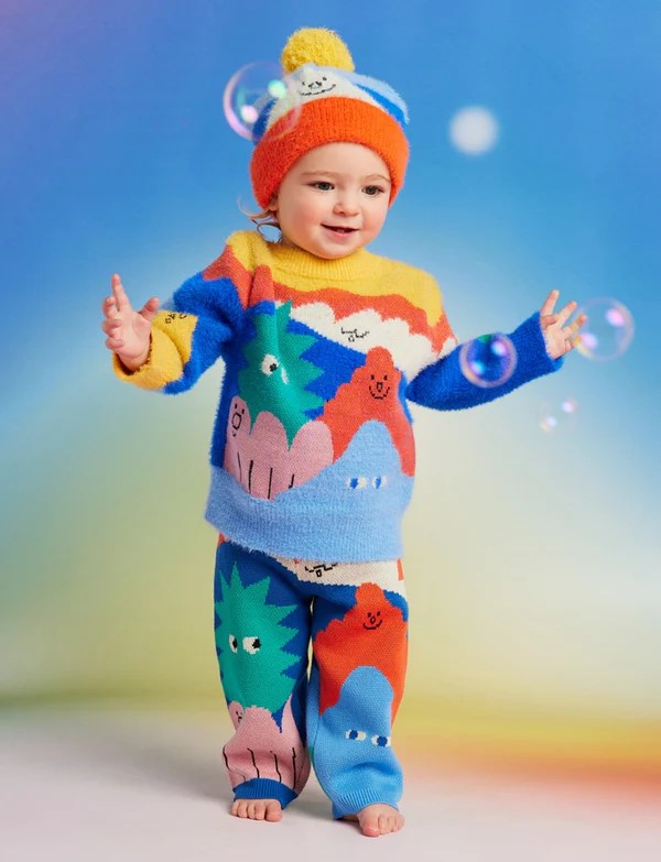 HALCYON NIGHTS - YO'S COUNTRY KNIT BEANIE [sz:3-6 MTHS]