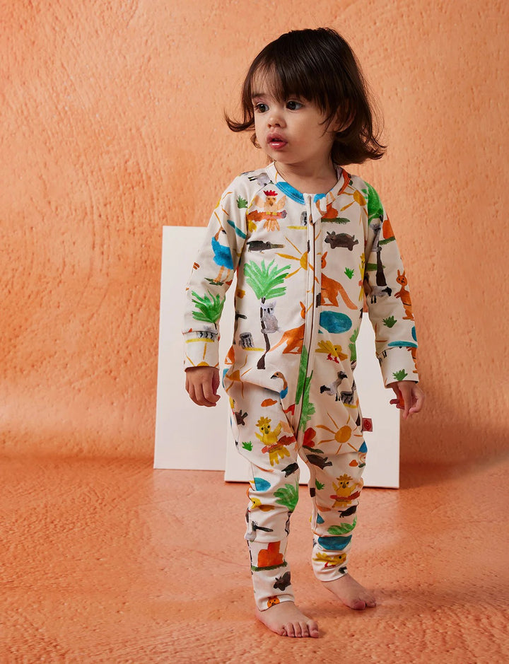 HALCYON NIGHTS - EAT THE RAINBOW SHORT SLEEVE ZIP SUIT