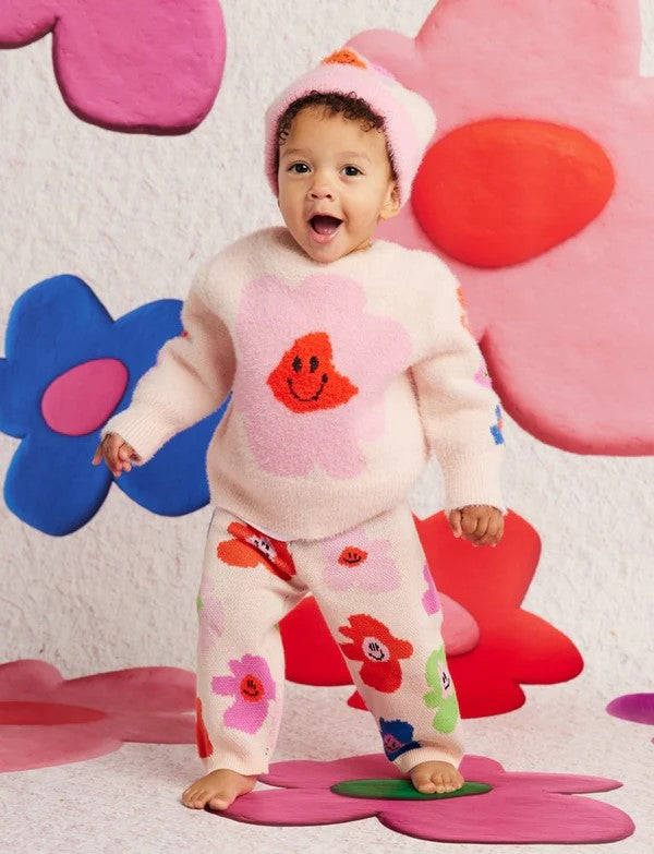 HALCYON NIGHTS - HEJ BLOMMA KNITTED PANT [sz:6-12 MTHS]