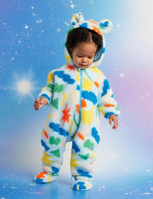 HALCYON NIGHTS - LITTLE BILLABONG! SHERPA JUMPSUIT [sz:0-3 MTHS]