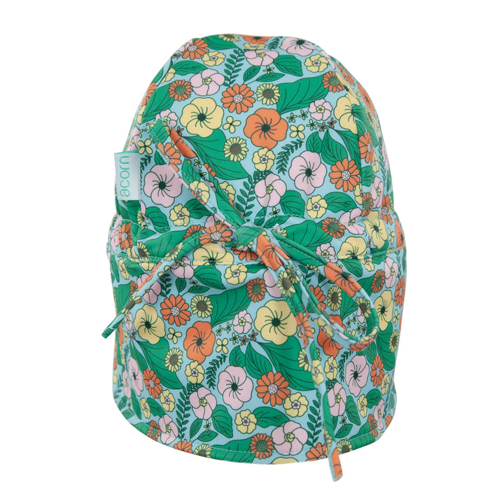 ACORN KIDS - SWIM FLAP CAP: EDEN [sz:S - 50CM/9-18 MTHS]