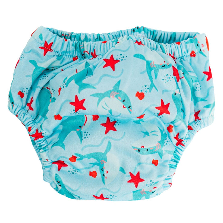 KIDSAROO - REUSABLE SWIM NAPPY: STAR SHARKS